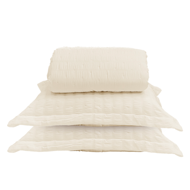 Kit Colcha Cobre-Leito Queen Dohler Doris Efeito Anarruga c/ Porta Travesseiro (3 Peças)