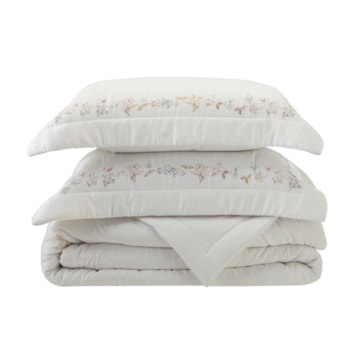 Kit Colcha Cobre-Leito Queen Kacyumara Casa K Bali Gardene 100% Bambu 400 Fios (3 Peças)