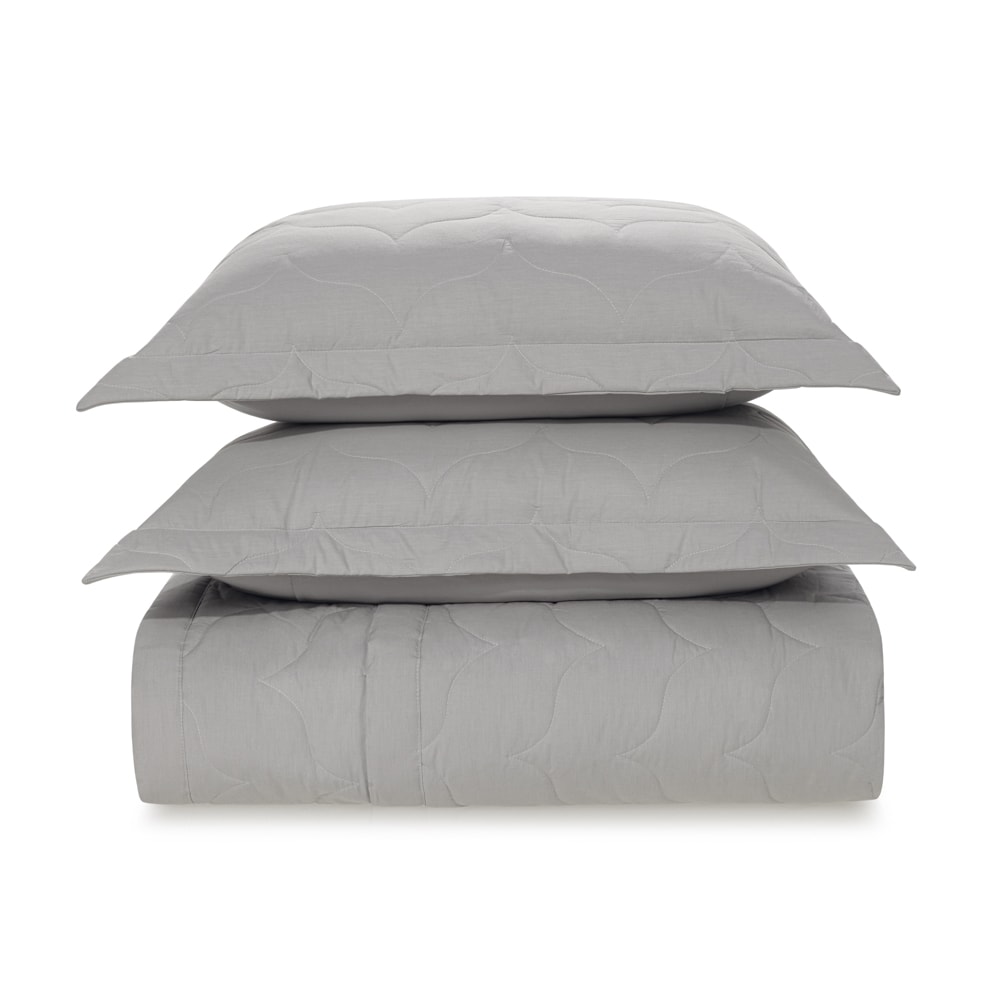 Kit Colcha Cobre Leito Queen Karsten Tom 100% Algodão Percal 200 Fios c/ Porta Travesseiro (3 Peças)