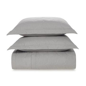 Kit Colcha Cobre Leito Queen Karsten Tom 100% Algodão Percal 200 Fios c/ Porta Travesseiro (3 Peças)