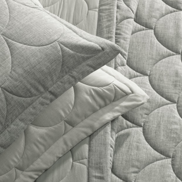 Kit Colcha Cobre-Leito Queen Karsten Torres Efeito Mescla c/ Porta Travesseiro (3 Peças)