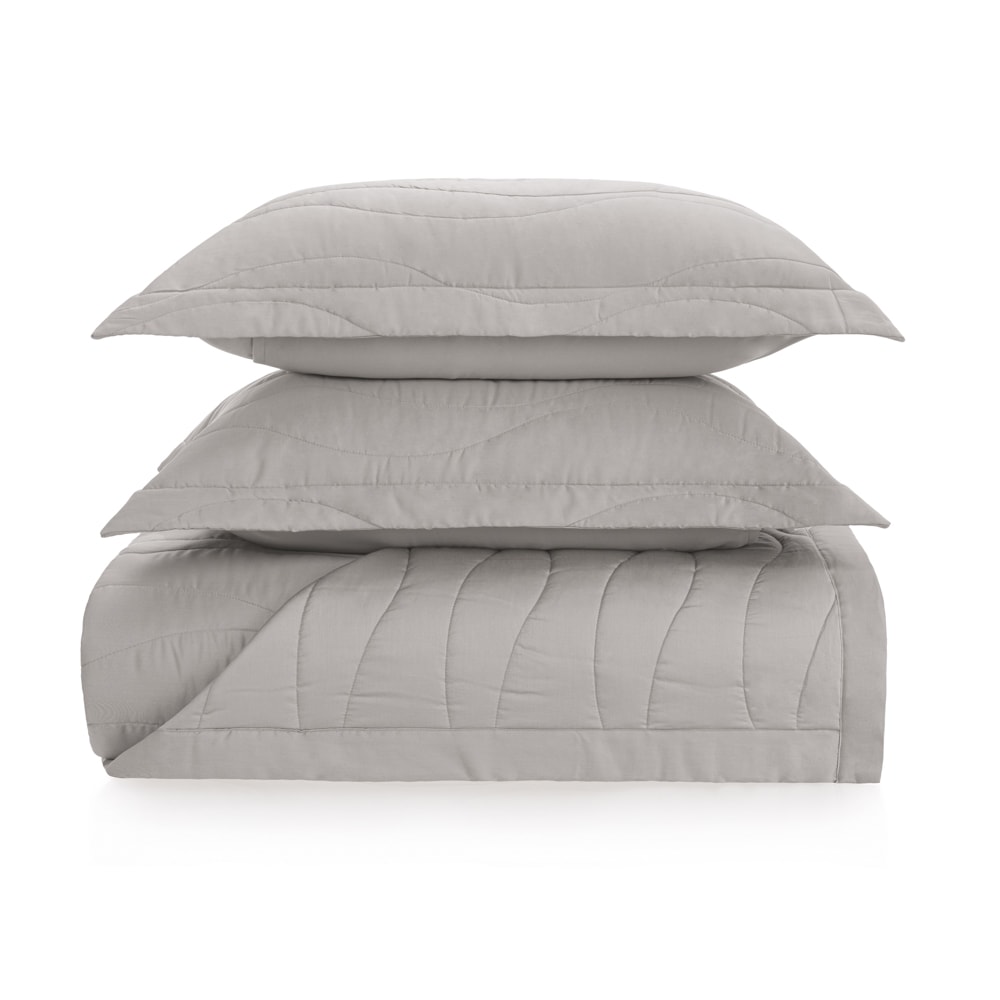 Kit Colcha Cobre Leito Queen Trussardi Novara 100% Algodão Egípcio Cetim 300 Fios (3 Peças)