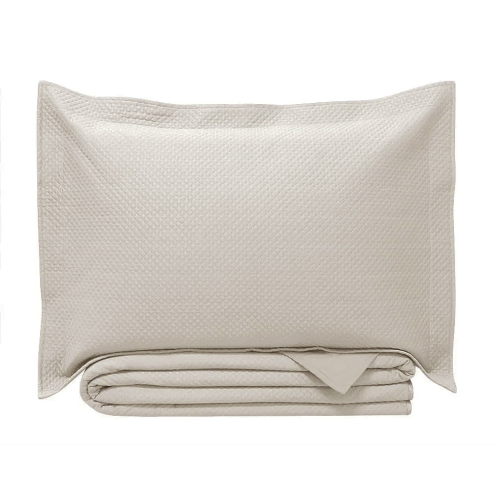 Kit Colcha Cobre-Leito Queen Versalhes Acetinada c/ Porta Travesseiro (3 Peças)