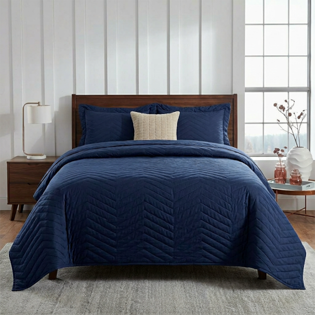 Kit Colcha Cobre Leito Solteiro Kacyumara Casa K Vida Bela Liso 100% Algodão Egípcio Percal 200 Fios (2 Peças)