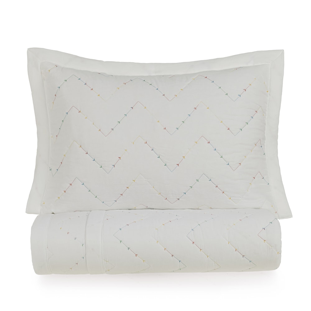 Kit Colcha Cobre-Leito Solteiro Karsten Cosmos c/ Porta Travesseiro (2 Peças)