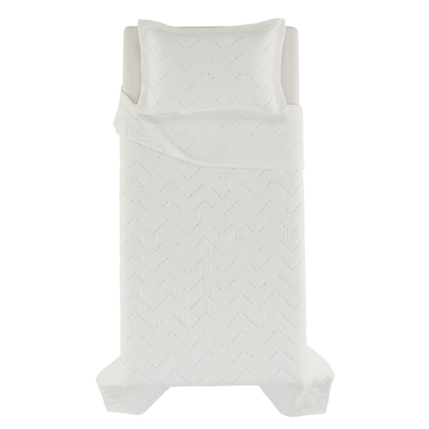 Kit Colcha Cobre-Leito Solteiro Karsten Cosmos c/ Porta Travesseiro (2 Peças)