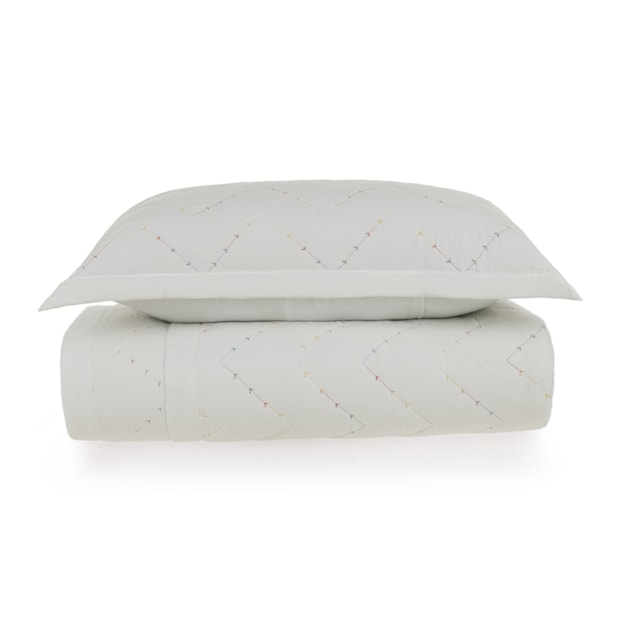 Kit Colcha Cobre-Leito Solteiro Karsten Cosmos c/ Porta Travesseiro (2 Peças)