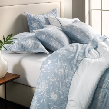 Kit Colcha Cobre Leito Solteiro Karsten Enara Dupla Face 100% Algodão 160 Fios c/ Porta Travesseiro (2 Peças)