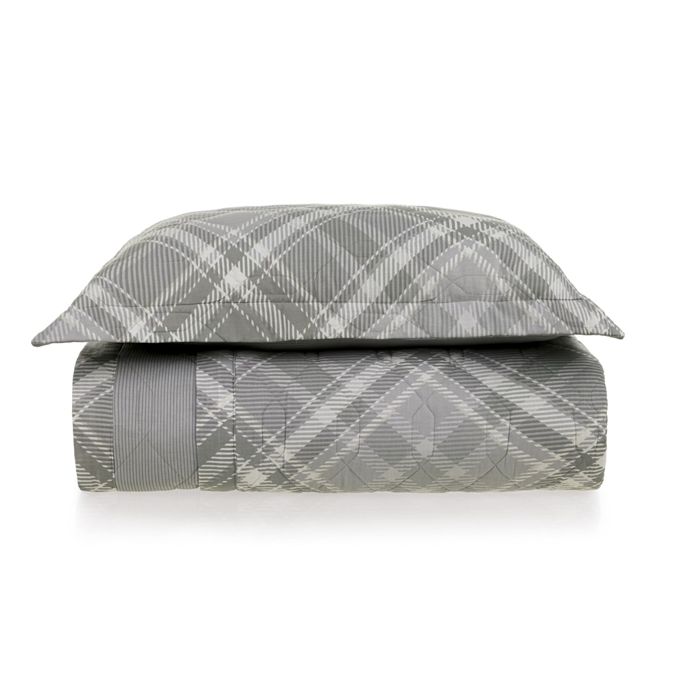 Kit Colcha Cobre-Leito Solteiro Karsten Saulo Dupla Face 100% Algodão 160 Fios c/ Porta Travesseiro (2 Peças)