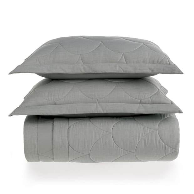 Kit Colcha Cobre-Leito Super King Karsten Torres Efeito Mescla c/ Porta Travesseiro (3 Peças)