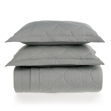 Kit Colcha Cobre-Leito Super King Karsten Torres Efeito Mescla c/ Porta Travesseiro (3 Peças)