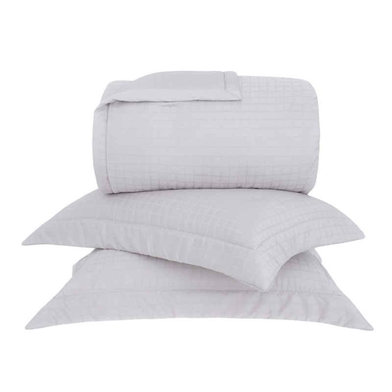Kit Colcha King Size Buddemeyer Damask Square 100% Algodão Fio Pentead