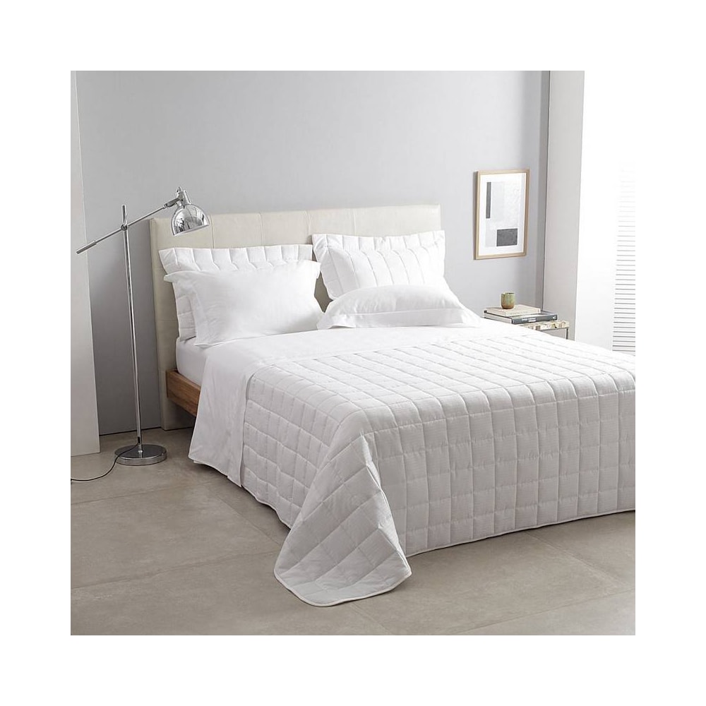 Kit Colcha King Size Buddemeyer Damask Stripes 100% Algodão Fio Penteado Cetim 300 Fios (3 Peças)