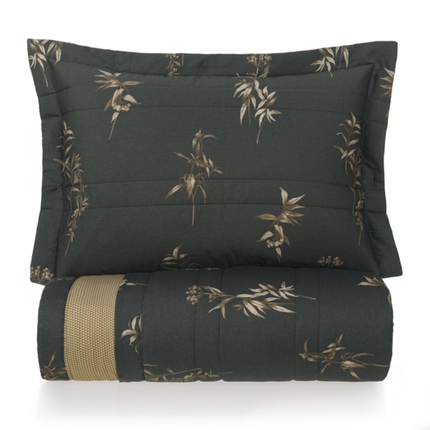 Kit Colcha King Size Karsten Ávila Dupla Face 100% Algodão Egípcio Cetim 300 Fios c/ Porta Travesseiro (3 Peças)