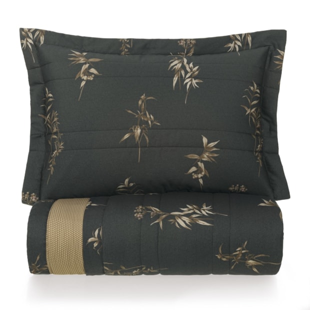 Kit Colcha Queen Karsten Ávila Dupla Face 100% Algodão Egípcio Cetim 300 Fios c/ Porta Travesseiro (3 Peças)