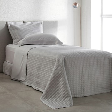 Kit Colcha Solteiro Buddemeyer Vision New Colors II 100% Algodão Penteado Cetim 270 Fios (2 Peças)