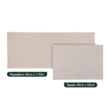 Kit Tapete para Cozinha 65cm + Passadeira 1,10m Missoni Antiderrapante (2 peças)