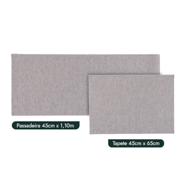 Kit Tapete para Cozinha 65cm + Passadeira 1,10m Missoni Antiderrapante (2 peças)