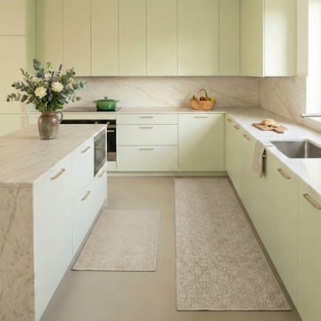 Kit Tapete para Cozinha 65cm + Passadeira 1,60m Missoni Antiderrapante (2 peças)