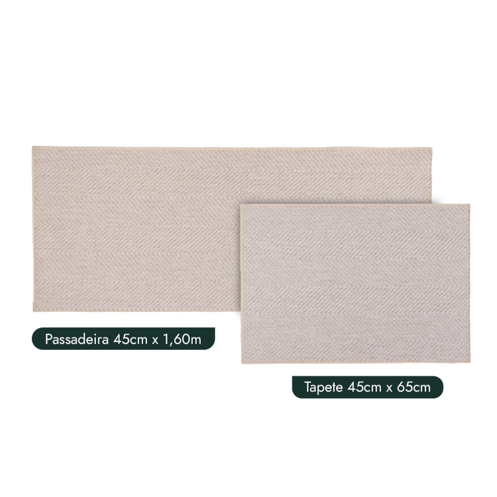 Kit Tapete para Cozinha 65cm + Passadeira 1,60m Missoni Antiderrapante (2 peças)