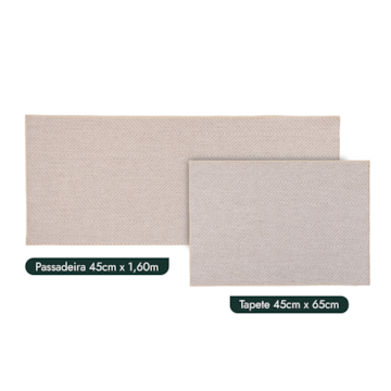 Kit Tapete para Cozinha 65cm + Passadeira 1,60m Missoni Antiderrapante (2 peças)