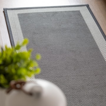 Kit Tapete para Cozinha 70cm + Passadeira 1,80m Antiderrapante Kacyumara Square (2 peças)