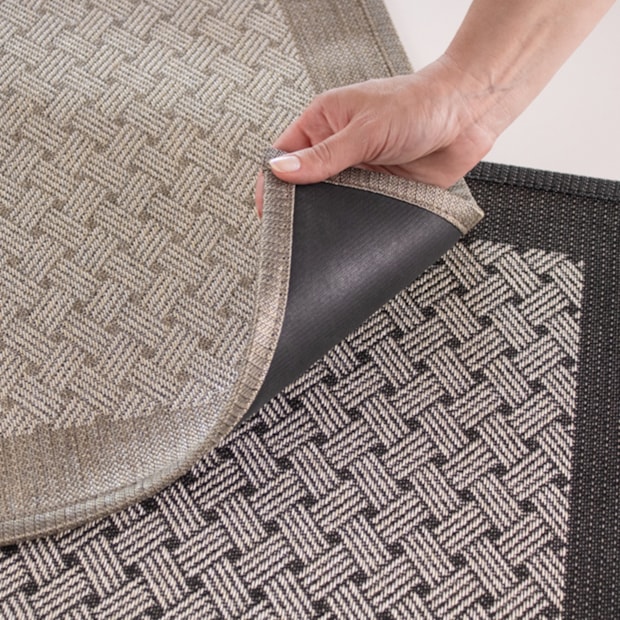 Kit Tapete para Cozinha 75cm + Passadeira 1,80m Antiderrapante Jacquard Bavaria (2 peças)