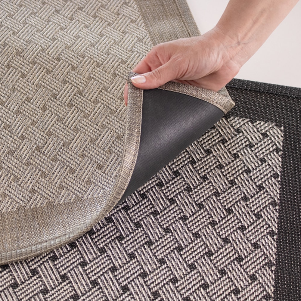 Kit Tapete para Cozinha 75cm + Passadeira 1,80m Antiderrapante Jacquard Bavaria (2 peças)