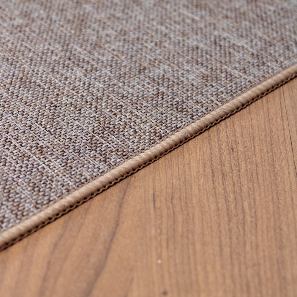 Kit Tapete para Cozinha 76cm + Passadeira 1,10m Nature Antiderrapante (2 peças)