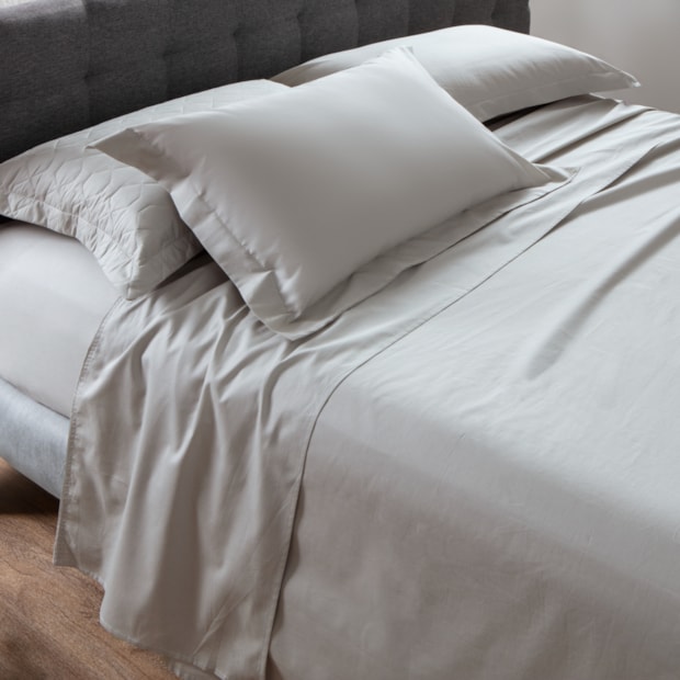 Lençol com Elástico Casal Kacyumara Casa K Vida Bela 100% Algodão Egípcio Percal 200 Fios (1 Peça)