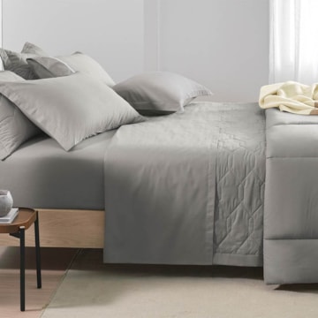 Lençol com Elástico King Size Karsten Liss 100% Algodão Percal 180 Fios (1 Peça)