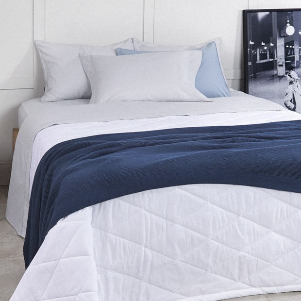 Lençol com Elástico Queen Buddemeyer Basic Percalle 100% Algodão Penteado 180 Fios (1 Peça)