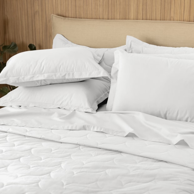 Lençol com Elástico Queen Karsten Tom 100% Algodão Percal 200 Fios (1 Peça)