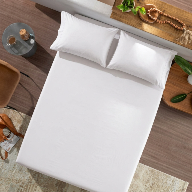 Lençol com Elástico Solteiro Altenburg Lux Liso 100% Algodão Percal 200 Fios (1 Peça)