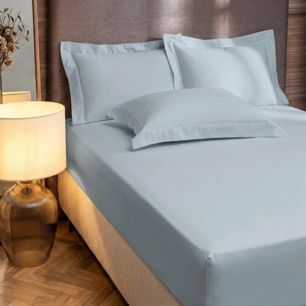 Lençol com Elástico Solteiro Altenburg Lux Liso 100% Algodão Percal 200 Fios (1 Peça)