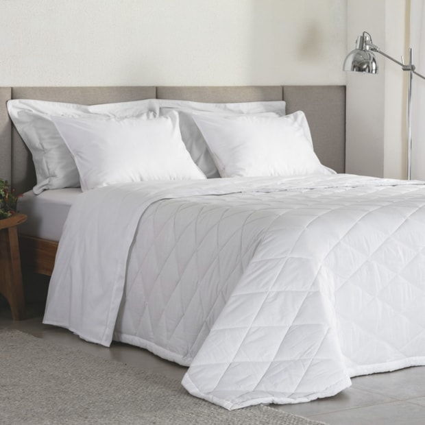 Lençol com Elástico Solteiro Buddemeyer Basic Percalle 100% Algodão Penteado 180 Fios 35cm de Altura (1 Peça)