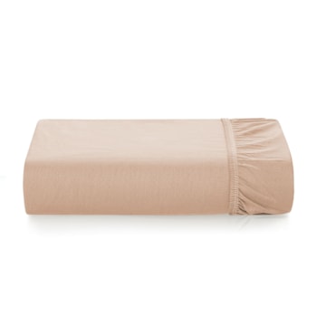 Lençol com Elástico Solteiro Karsten Tom 100% Algodão Percal 200 Fios (1 Peça)