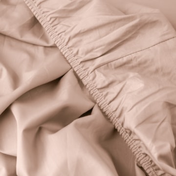 Lençol com Elástico Solteiro Karsten Tom 100% Algodão Percal 200 Fios (1 Peça)