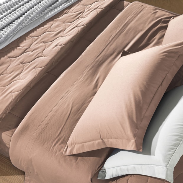 Lençol com Elástico Solteiro Karsten Tom 100% Algodão Percal 200 Fios (1 Peça)