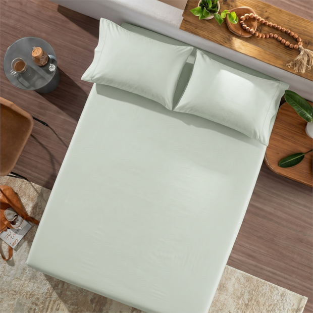 Lençol com Elástico Solteiro King Altenburg Lux Liso 100% Algodão Percal 200 Fios (1 Peça)