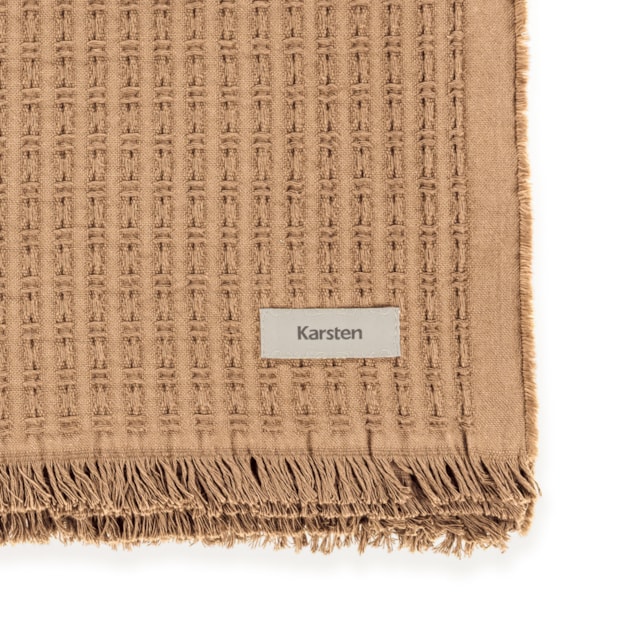 Manta Decorativa Karsten Atlanta 100% Algodão c/ Franjas 1,50m x 2,00m