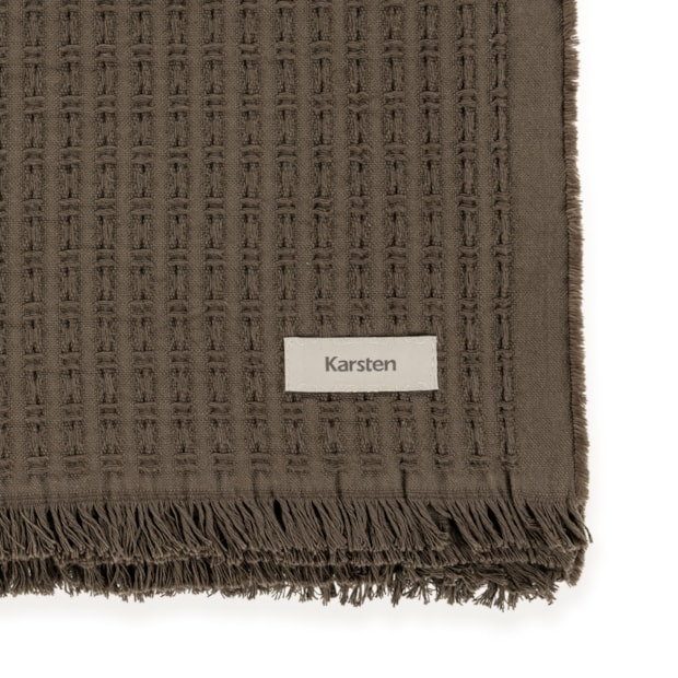 Manta Decorativa Karsten Atlanta 100% Algodão c/ Franjas 1,50m x 2,00m