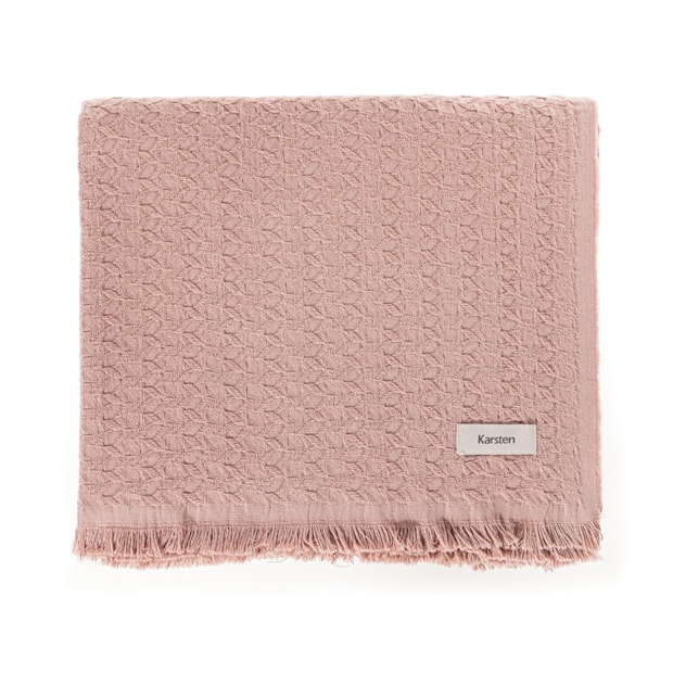 Manta Decorativa Karsten Movaz 100% Algodão c/ Franjas 1,50m x 2,00m