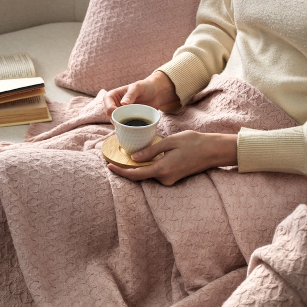 Manta Decorativa Karsten Movaz 100% Algodão c/ Franjas 1,50m x 2,00m