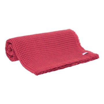 Manta Decorativa para Sofá Buddemeyer Luxus Piquet 100% Algodão c/ Franjas 1,50m x 2,00m