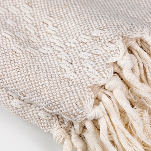 Manta Decorativa para Sofá Império 100% Algodão c/ Franjas 2,40m x 2,50m