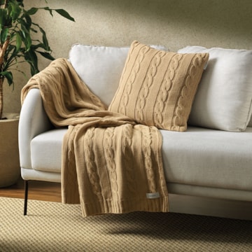 Manta Decorativa para Sofá Karsten Ane Tricot 1,20m x 1,75m