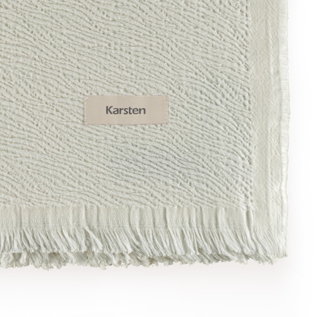 Manta Decorativa para Sofá Karsten Colin 100% Algodão c/ Franjas 1,50m x 2,00m