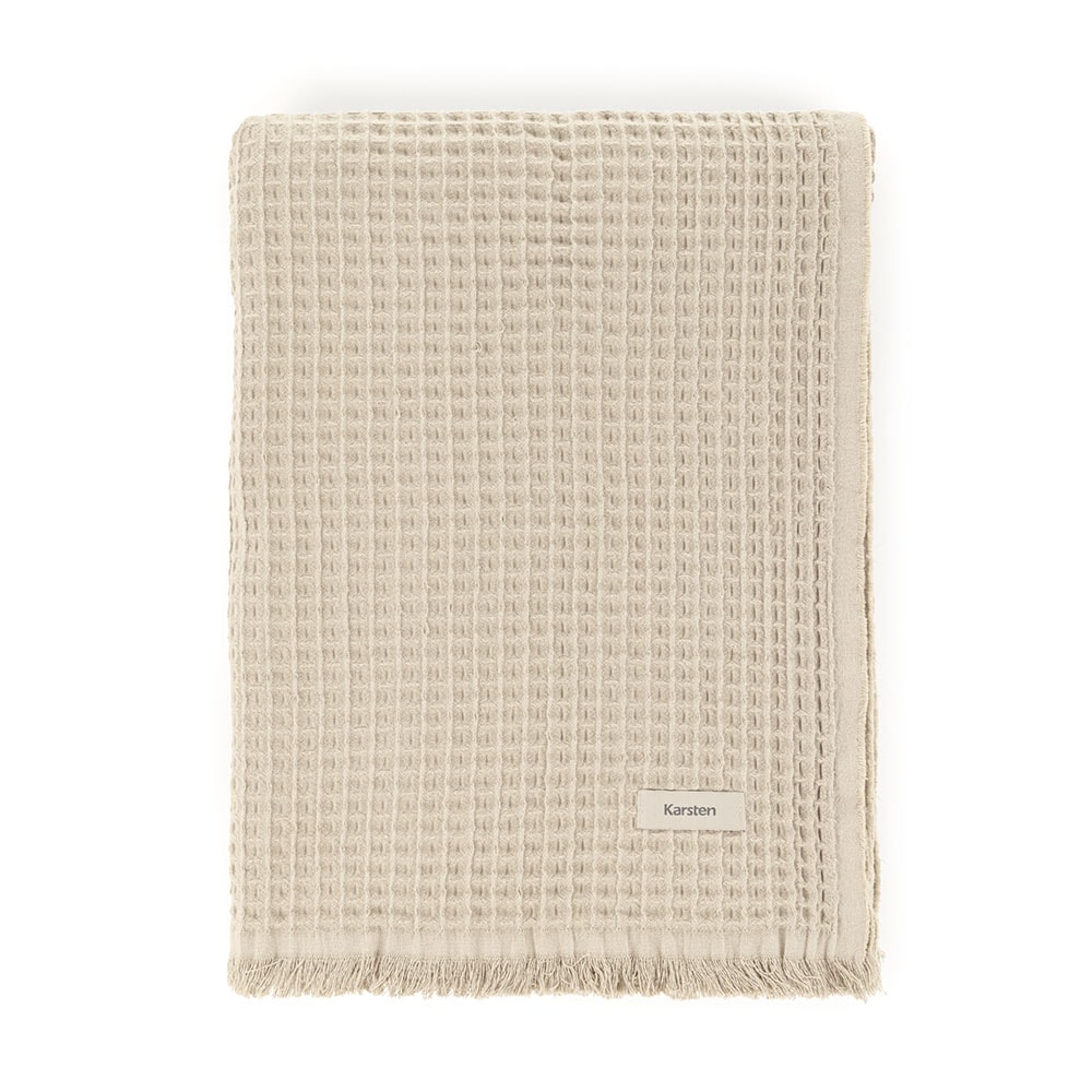 Manta Decorativa para Sofá Karsten Denver 100% Algodão c/ Franjas 1,50m x 2,00m