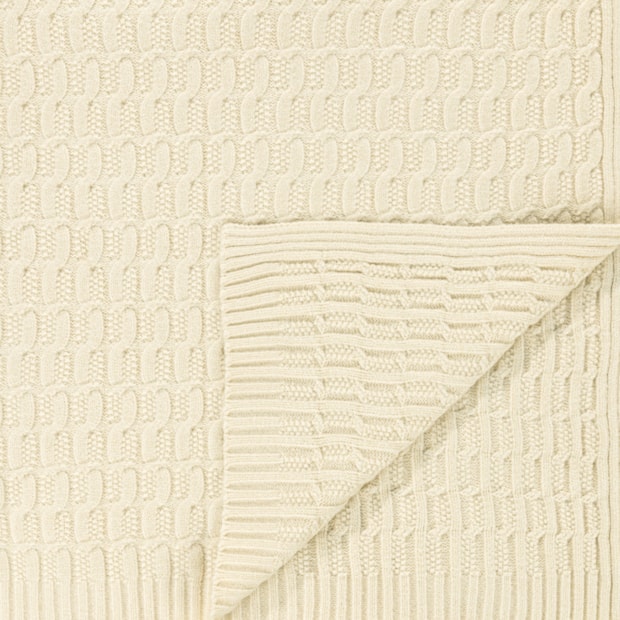 Manta Decorativa para Sofá Karsten Lobato Tricot 1,20m x 1,75m